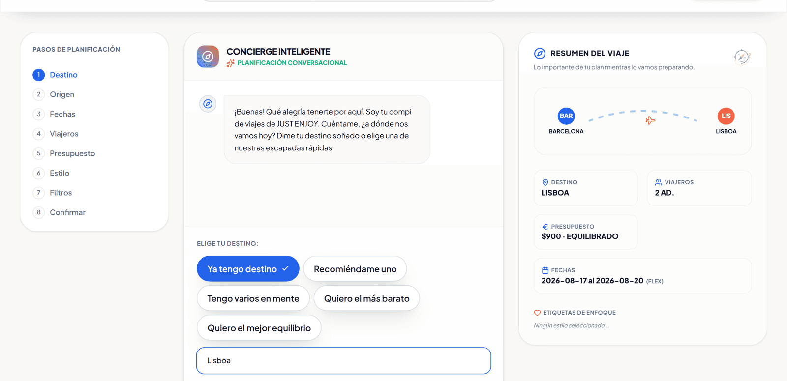 Un agente de IA construye el plan