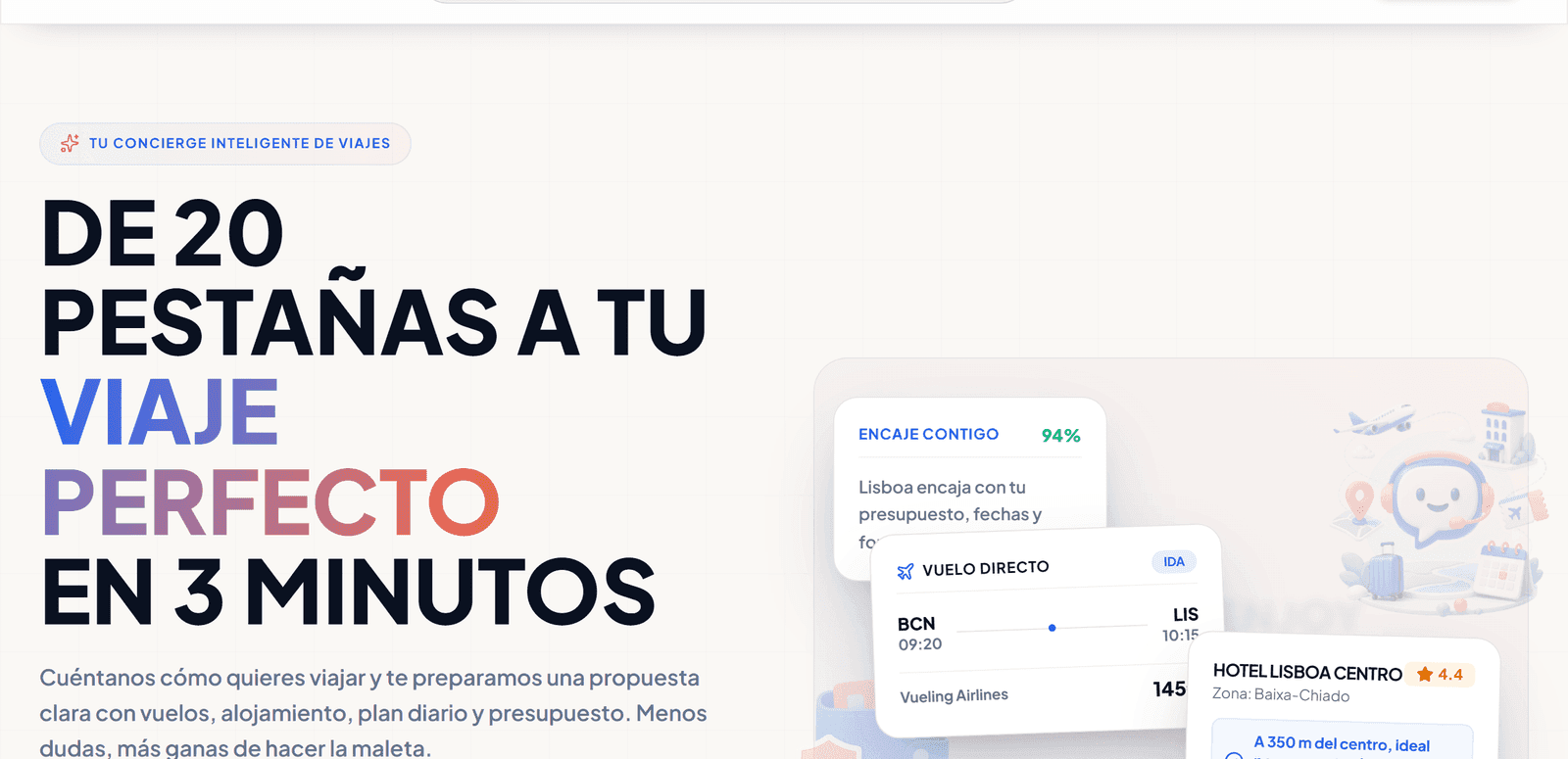 Planifica en minutos, no en pestañas